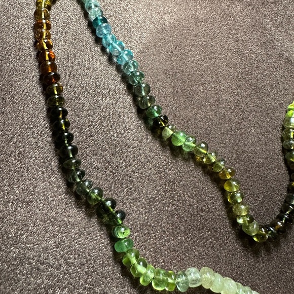 Encirkled Jewelry Mini Camo Gemstone and 14k Necklace 21 in - Picture 3 of 9